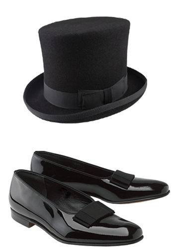 Black Opera Pumps & Top Hat