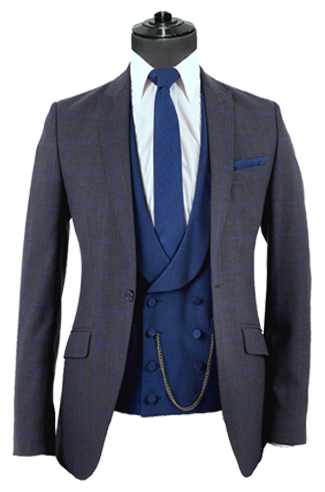 Bespoke Wedding 1 Button Single Breasted Suit